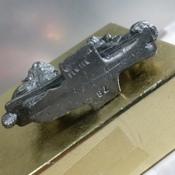 🐆❤️Two Kittens On Pewter Seesawing Vintage Numbered On Bottom by Spoontiques - Picture 10 of 10